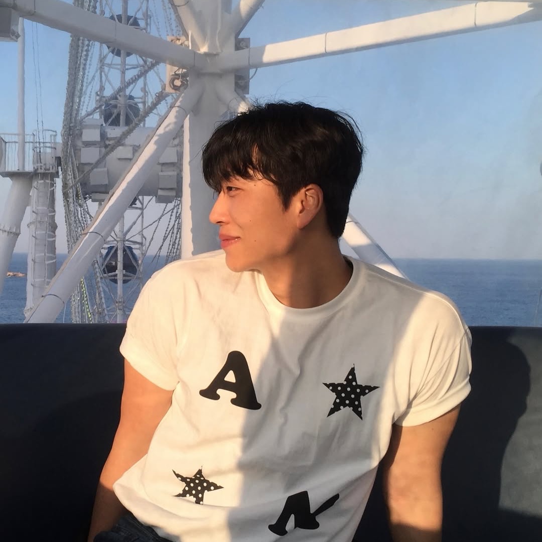 AMOU AM Star Half T-Shirts White 착용 스타일 - 5