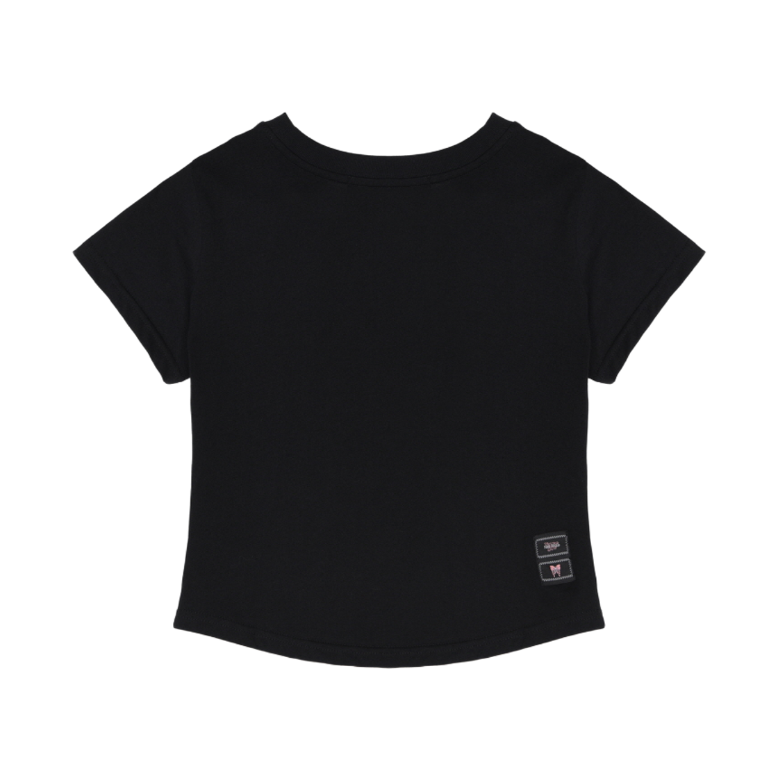 닉앤니콜 영거송 더블 로고 핀턱 슬림 탑 블랙 핑크(NICK&NICOLE × YOUNGER SONG Double Logo Pintuck Slim Top Black Pink) - 2