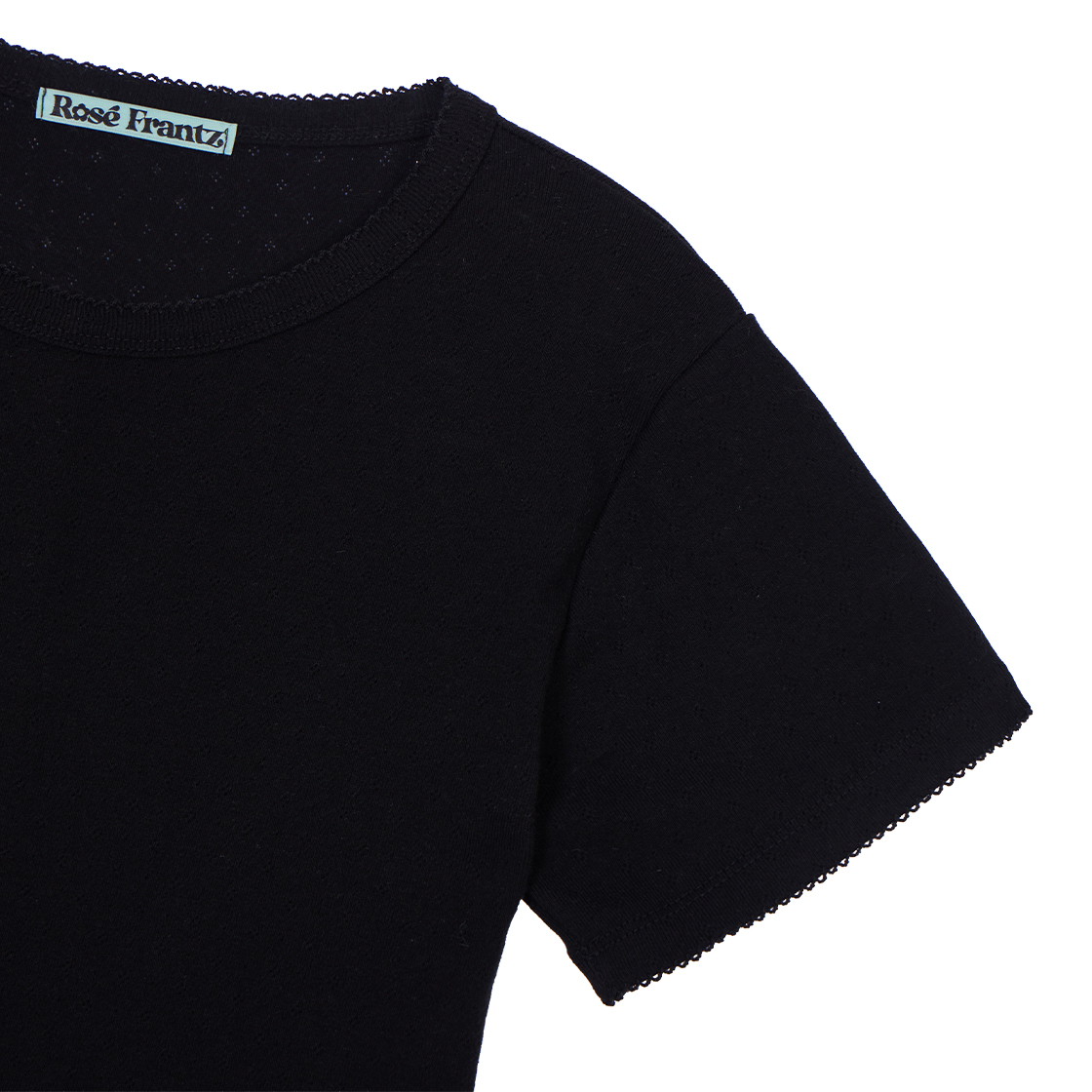 로제프란츠소프트 펀칭 레이스 티셔츠 블랙(Rosefrantz Soft Punching Lace T-shirt [Black]) - 2