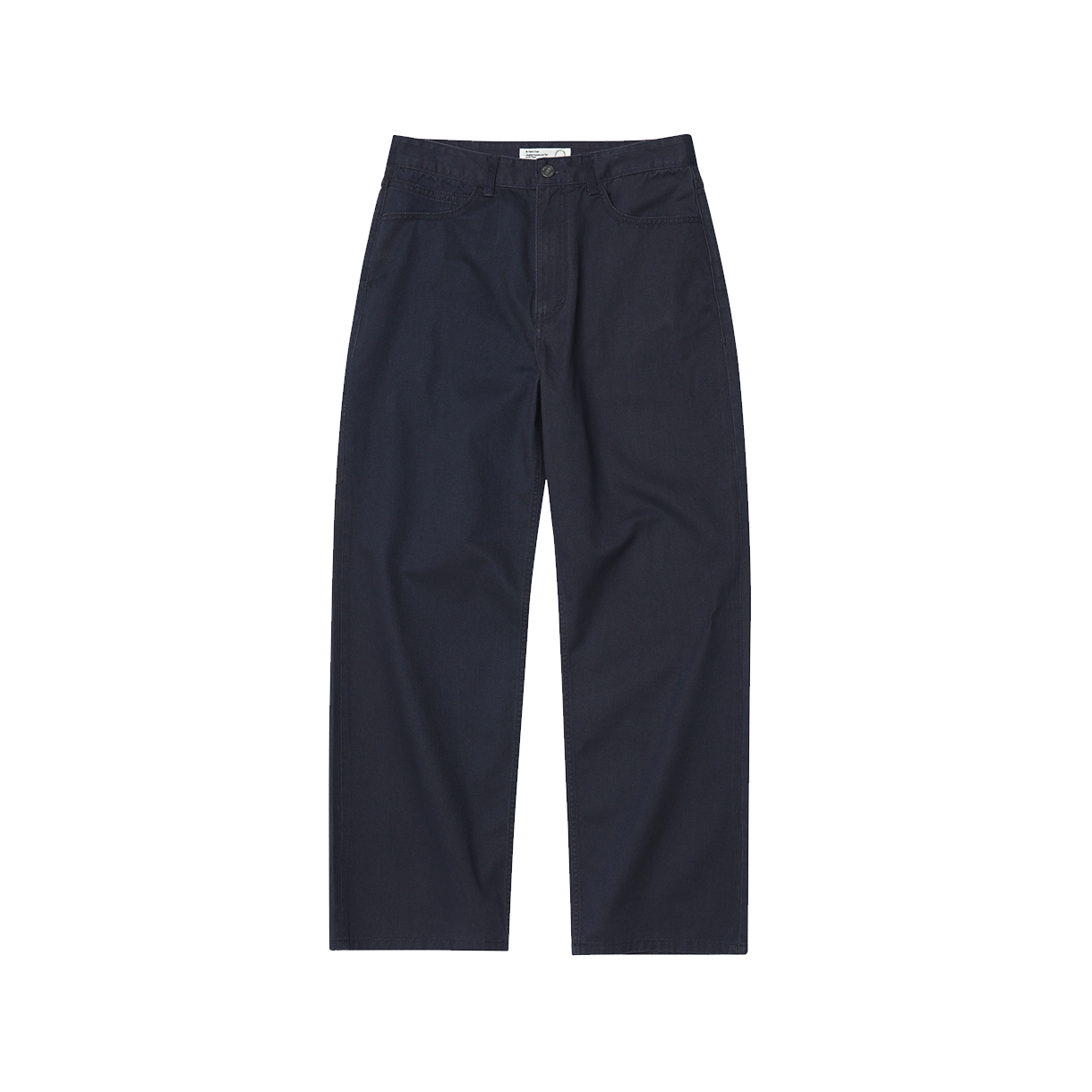 조우 로우 라이즈 핏 카치온 레귤러 팬츠 워시드 네이비(CHOWOO Low Rise Fit Cationic Regular Pants Washed Navy)