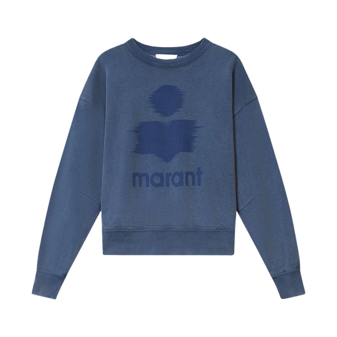 SW0011FA-C1M04E-30IN (W) Isabel Marant Mobyli Logo Detail Cotton Sweatshirt Indigo - 26SS