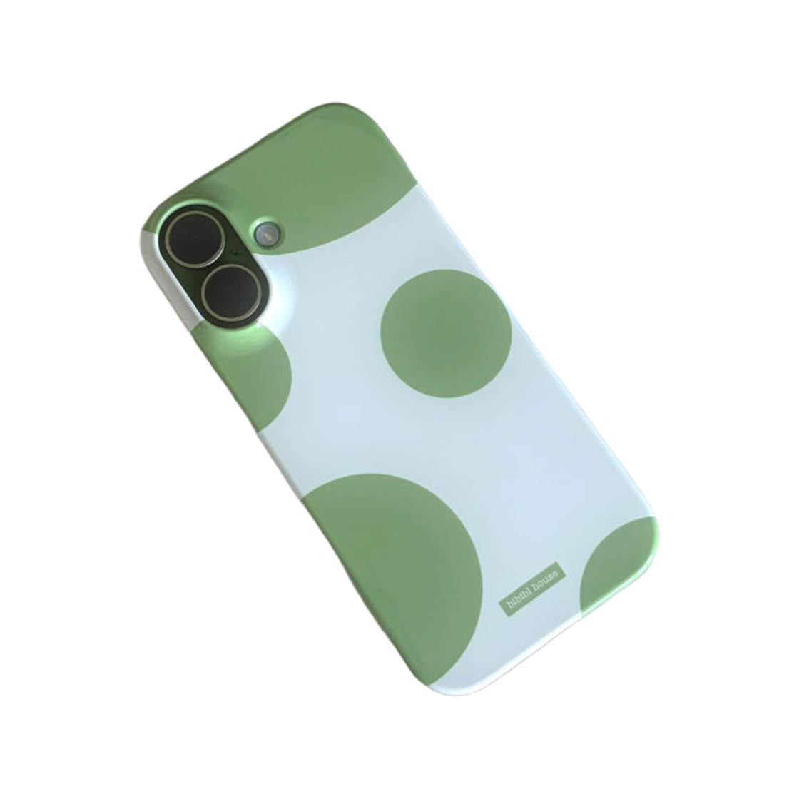 비비블 하우스 연두도트 폰케이스(BIBIBL HOUSE Light Green Dots Phone Case) - 3