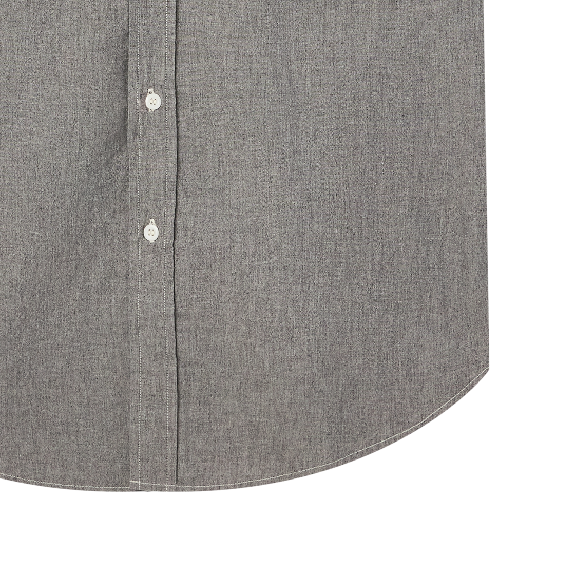 오어슬로우 쇼트 슬리브 그레이 샴브레이 워크 셔츠 위드 플랩 포켓 그레이 - 26SS(Orslow Short Sleeve Gray Chambray Work Shirt With Flap Pocket Gray - 26SS) - 6