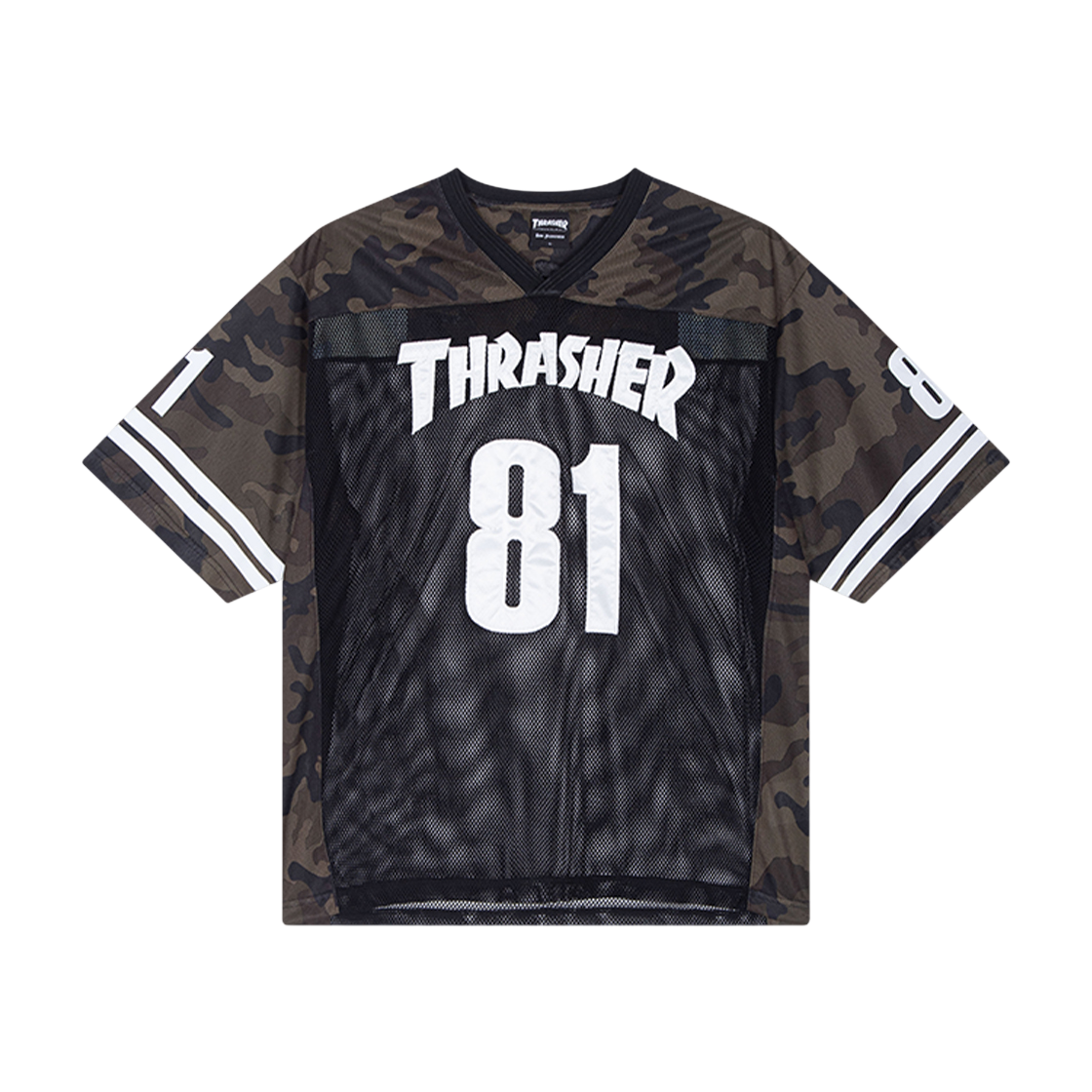 트레셔 유니폼 매시저지 블랙(Thrasher Magazine Uniform Mesh Jearsey T-Shirt Black)