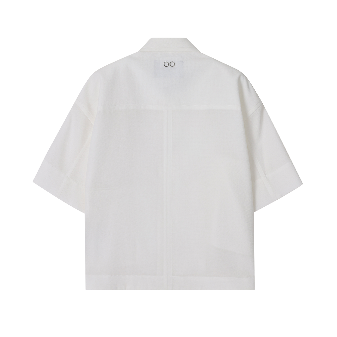 송지오 옴므 시그니처 크롭 하프 점퍼 화이트(SONGZIO HOMME Signature Crop Half Jumper White) - 2