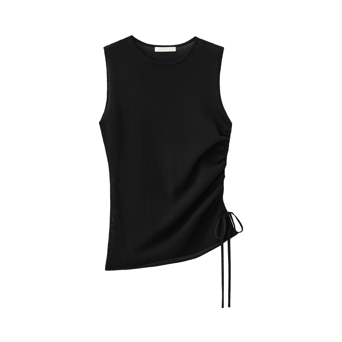 (우먼)밸런스 스트링 슬리브리스 블랙((W) Suare Women Balance String Sleeveless Black)