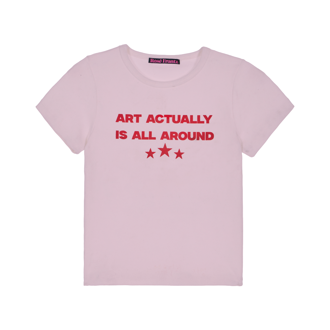 RS26UTS113PNK Rosefrantz Star Lettering T-shirt [Pink]