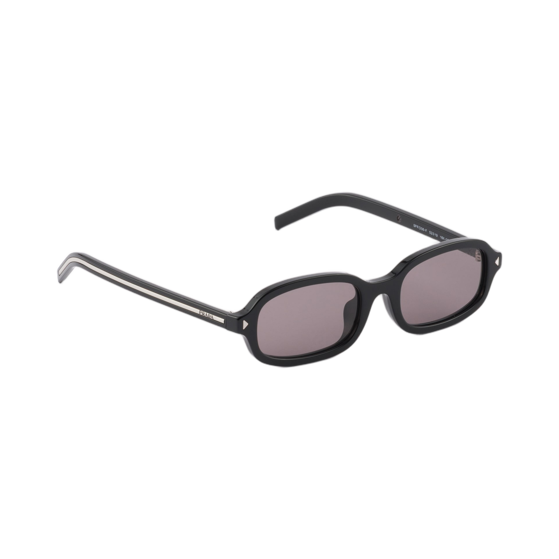 프라다 선글라스 아이코닉 메탈 플라크 크리스탈 마룬 렌즈(Prada Sunglasses with The Iconic Metal Plaque Crystal Maroon Lenses) - 2