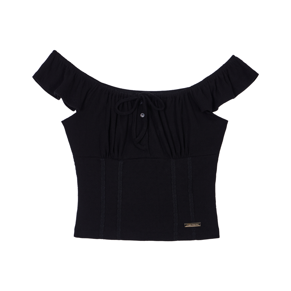 RS26CSV101BLK Rosefrantz Ribbon Shirring Sleeveless [Black]