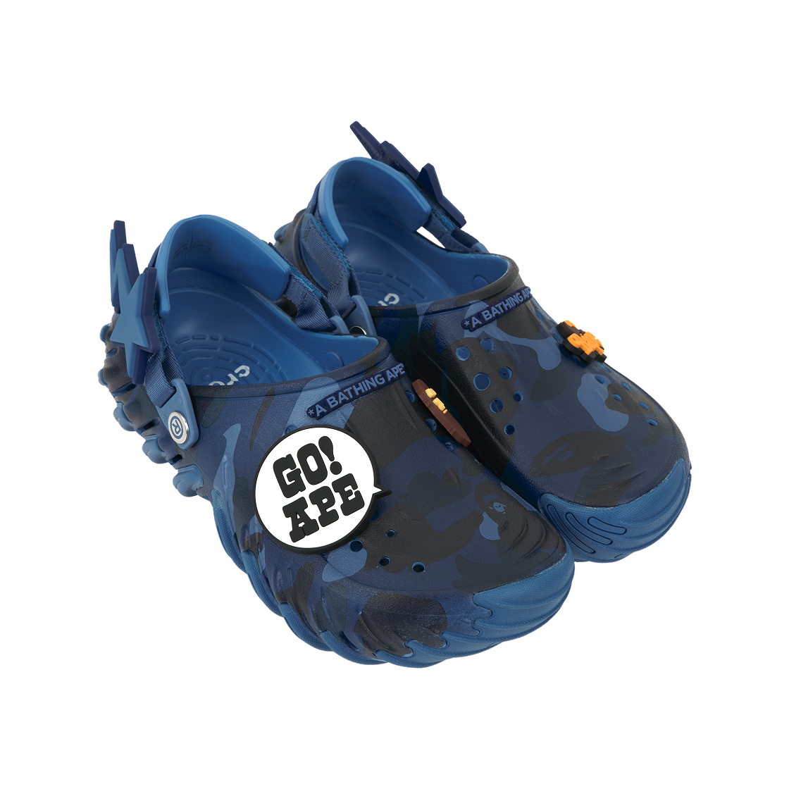 크록스 x 베이프 에코 RO 클로그 네이비(Crocs x BAPE Echo RO Clog Navy) - 4