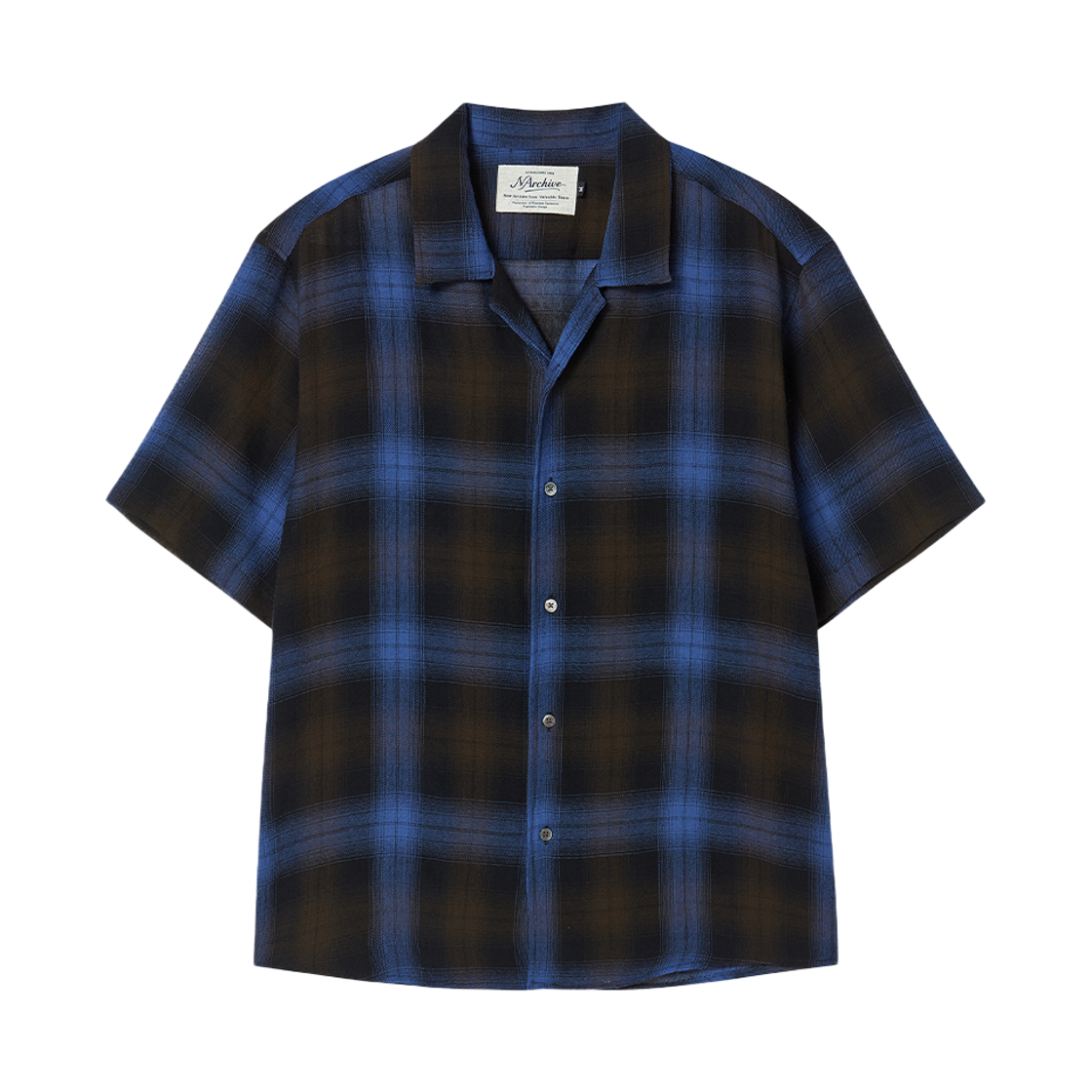 엔 아카이브 줄리안 체크 썸머 울 셔츠 블루(N ARCHIVE Julian Check Summer Wool Shirts Blue)