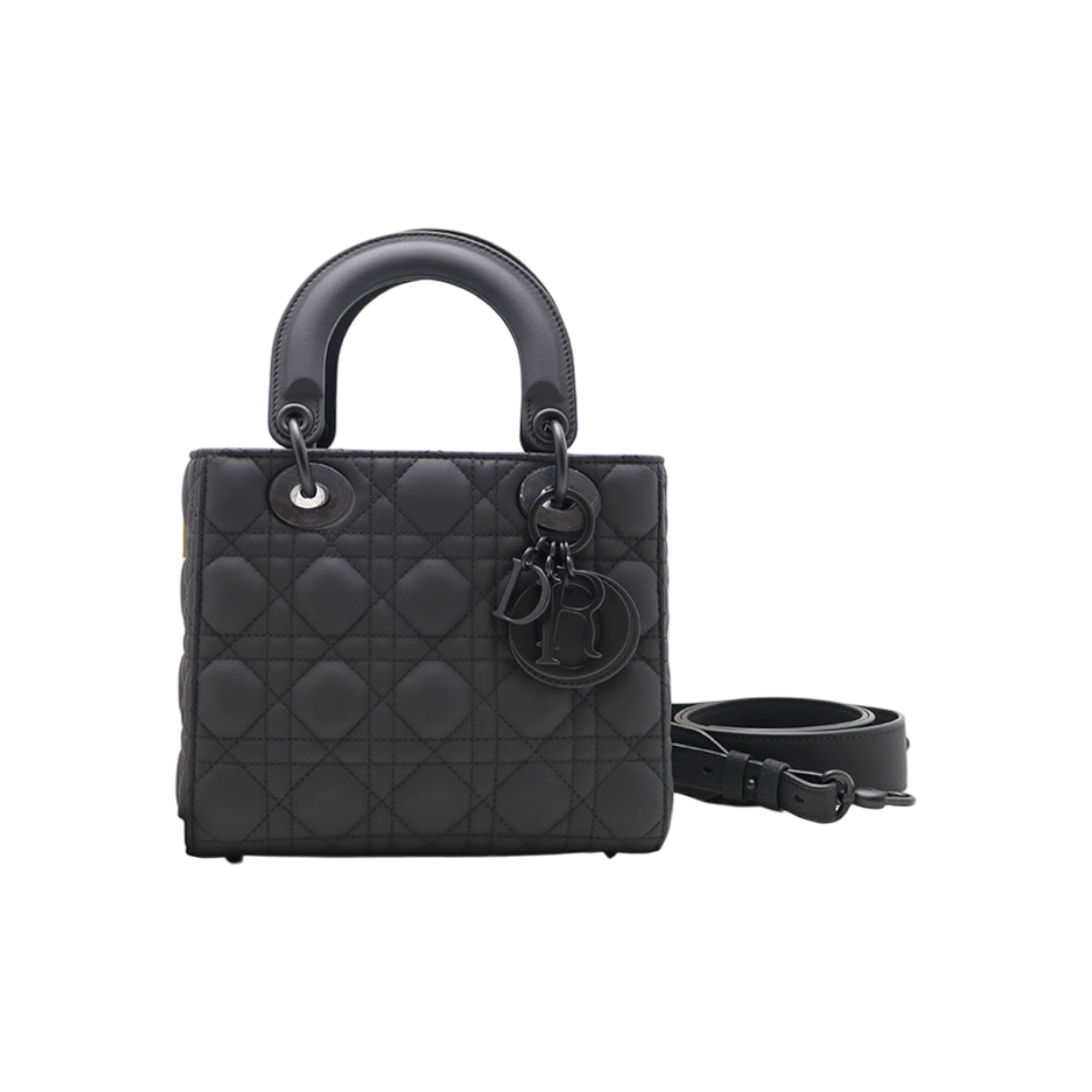 ITIQE73E75SC Dior Lady Dior Small Black Ultra Matte Cannage M0538