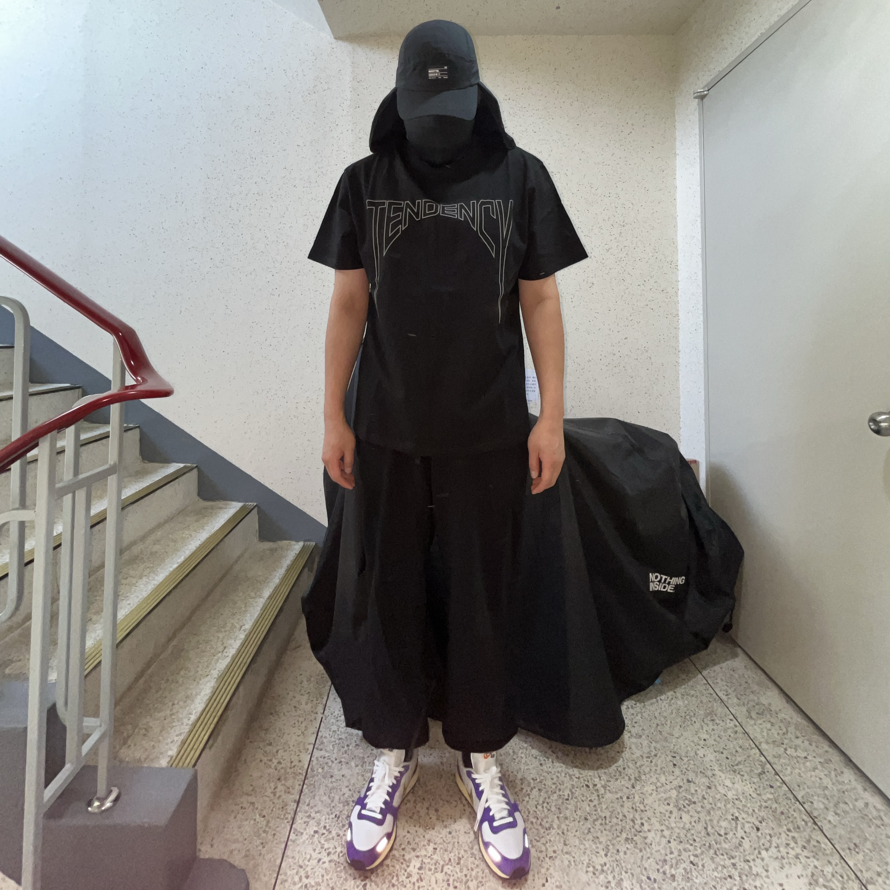Millo Archive Tendency T-Shirts Black 착용 스타일