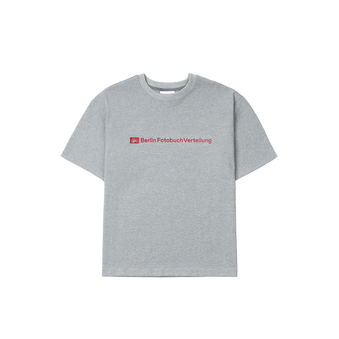 베를린 포토북 디스트리뷰션 002 비에프브이 센터 로고 티 그레이(Berlin Photobook Distribution 002 BFV Center Logo Tee Grey)
