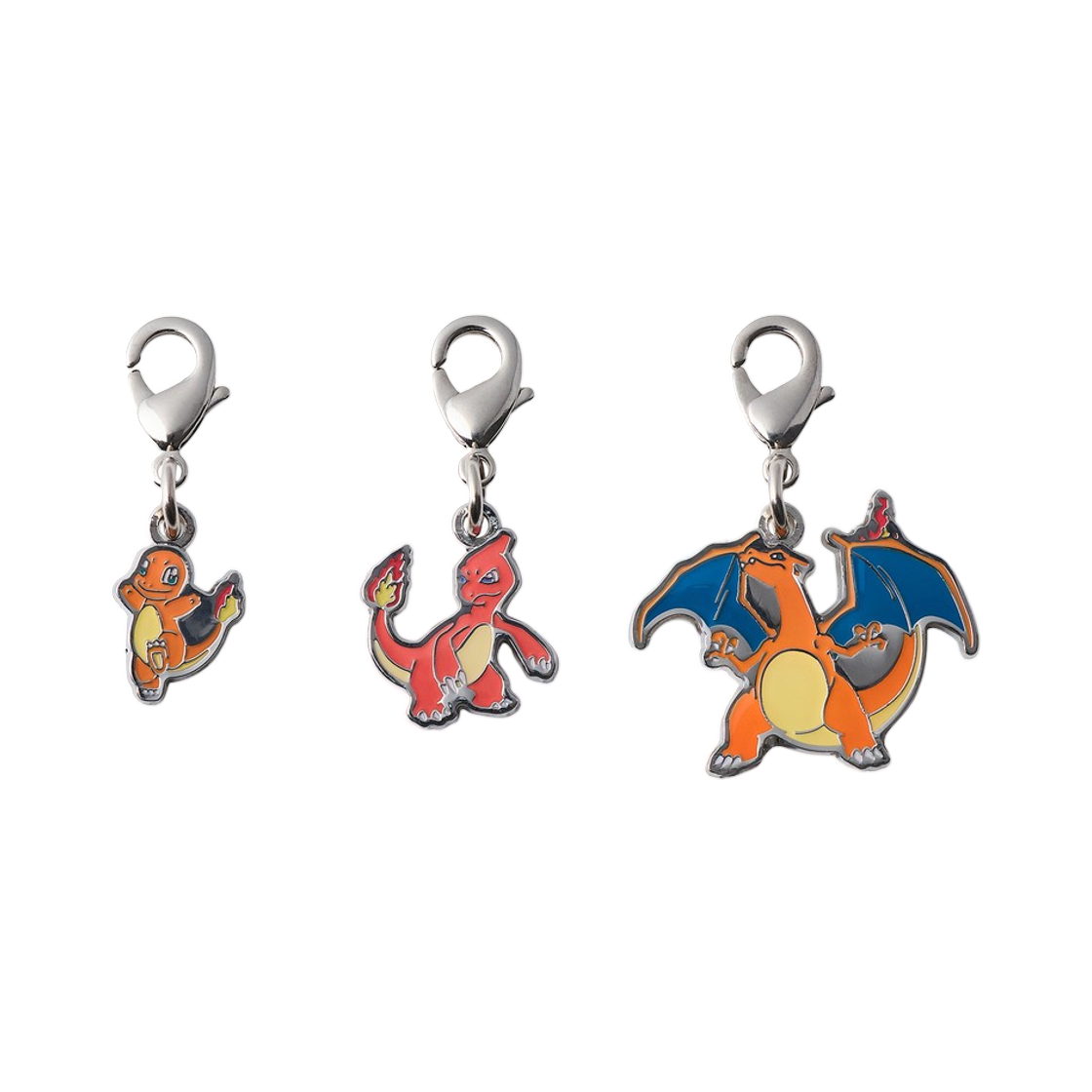 포켓몬센터 전국도감 메탈참 4 5 6 파이리 리자드 리자몽 (3개 세트)(Pokemon Center National Pokedex Metal Charm 4 5 6 Charmander Charmeleon Charizard (Set of 3)) - 1
