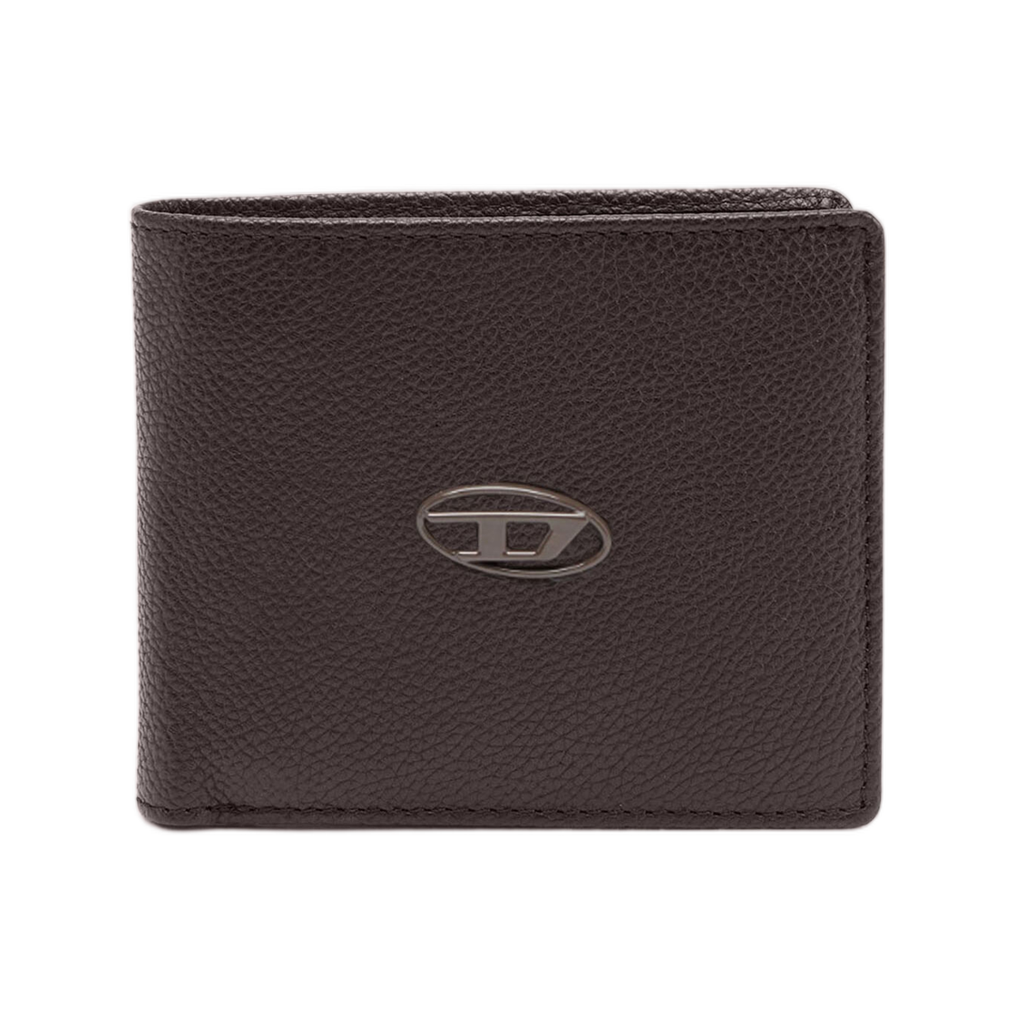 디젤 바이폴드 월렛 그레이니 레더 다크 브라운(Diesel Bi-Fold Wallet In Grainy Leather Dark Brown)