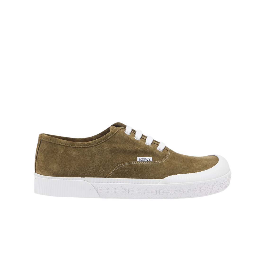 로에베 테라 벌카 레이스업 스니커즈 스웨이드 올리브(Loewe Terra Vulca Lace-Up Sneakers Suede Olive) - 1