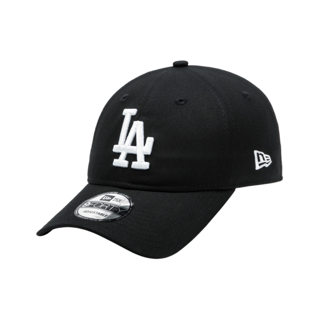 14561816 New Era MLB White on Black LA Dodgers Unstructured Ball Cap Black