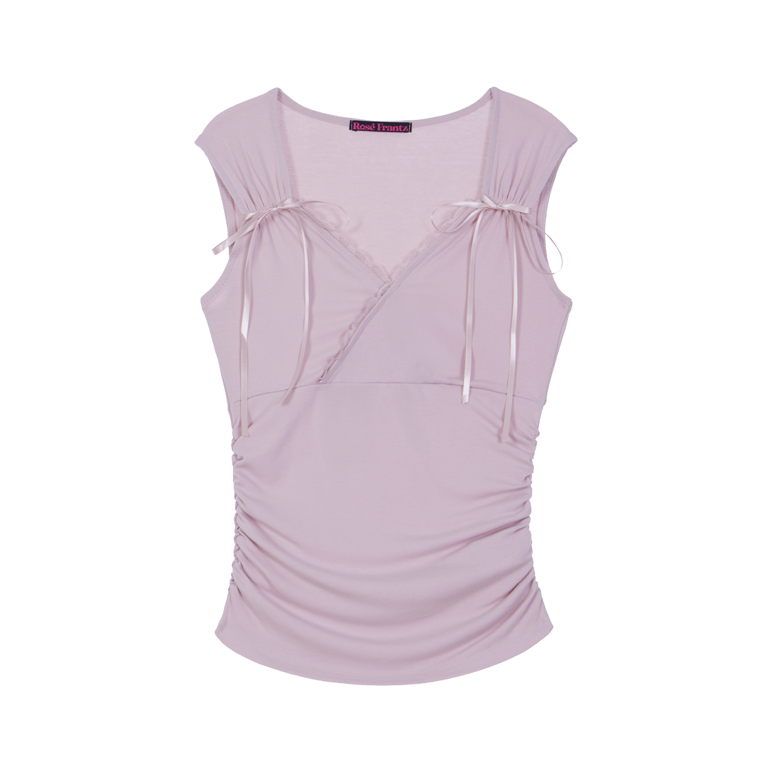 RS26USV108PNK Rosefrantz Lace-trim Ribbon Muse Sleeveless [Pink]