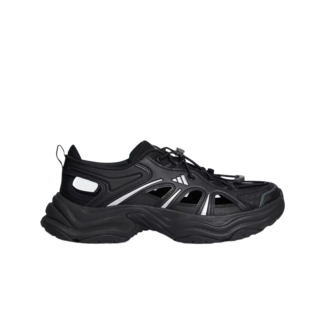 아디다스 XLG 핀 펄스 샌들 코어 블랙 그레이 식스(Adidas XLG Fin Pulse Sandal Core Black Grey Six) - 1