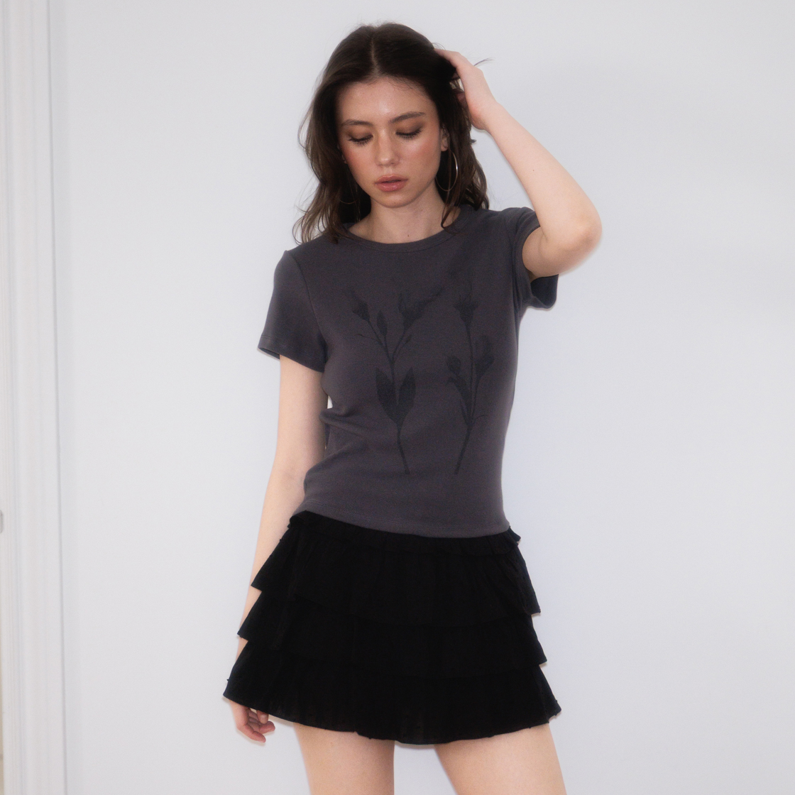 로제프란츠 러블리 플레어 캉캉 미니 스커트 블랙(Rosefrantz Lovely Flare Cancan Mini Skirt [Black]) - 6