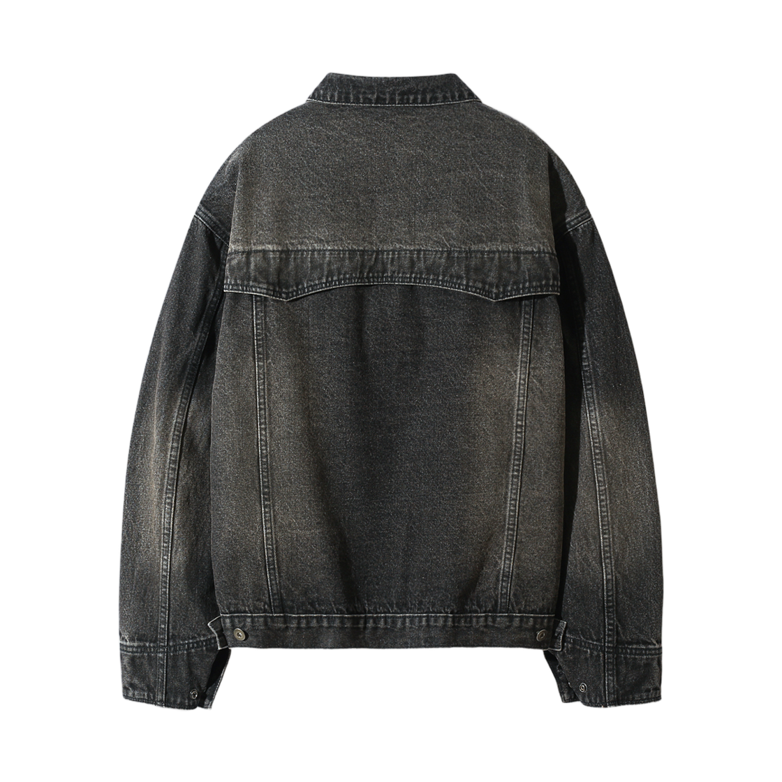 디미트리블랙 ASI OG 에센셜 트러커 자켓 데님 빈티지 블랙(Dimitri Black ASI OG Essential Trucker Jacket Denim Vintage Black) - 2