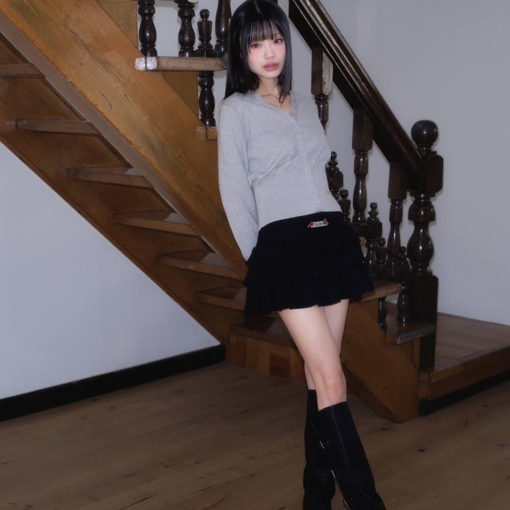 로제프란츠 로즈 캉캉 미니 스커트 블랙(Rosefrantz Rose Cancan Mini Skirt [Black]) - 2