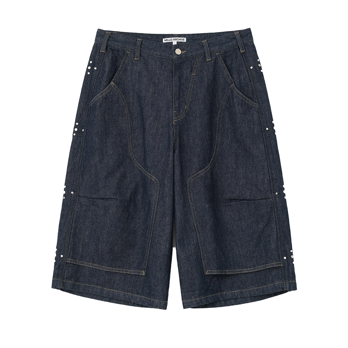 밀로 아카이브 베가스 스터드 팬츠 데님 블루(Millo Archive Vegas Stud Pants Denim Blue)