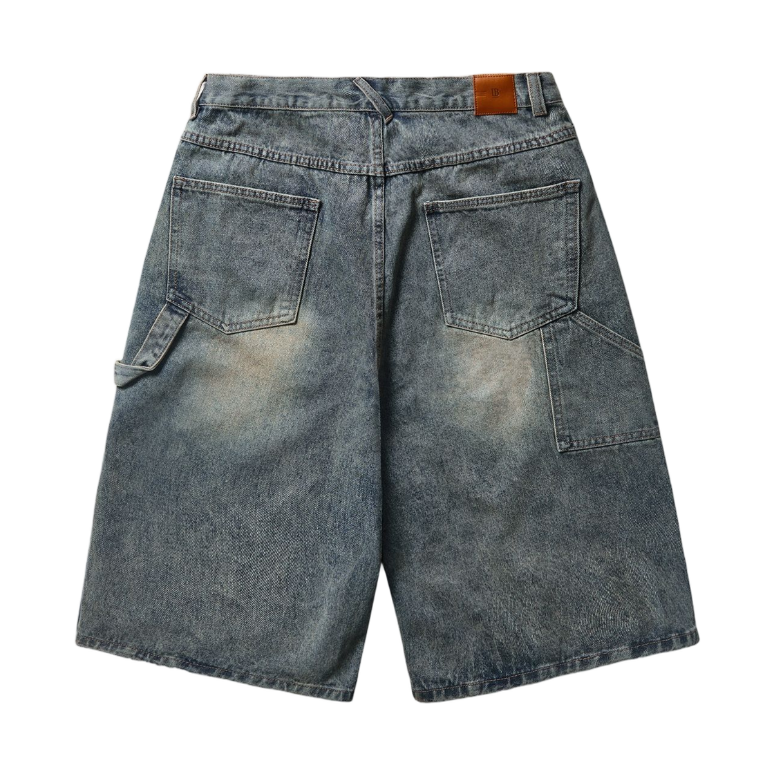 디미트리블랙 바이오 워싱 카펜터 버뮤다 데님 팬츠 더스트 인디고(Dimitri Black Bio Washing Carpenter Bermuda Denim Pants Dust Indigo) - 2