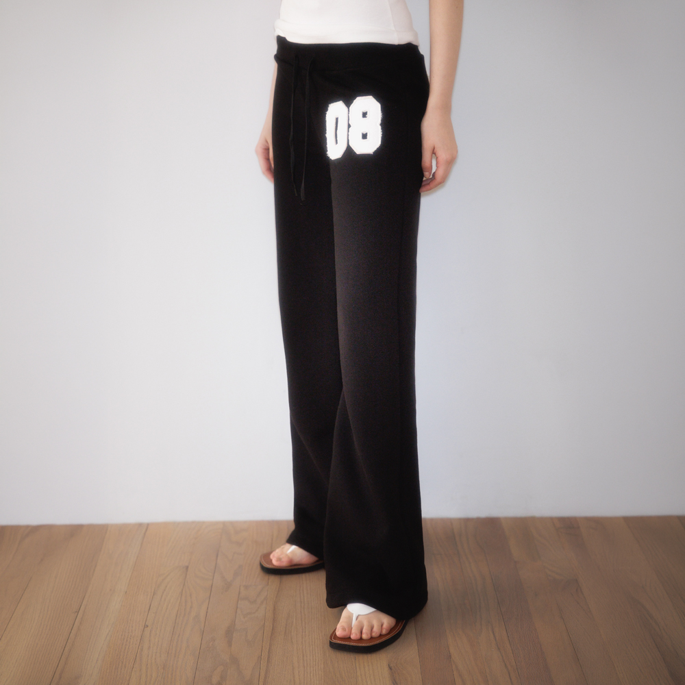 로제프란츠 패치워크 부츠컷 스웻팬츠 블랙(Rosefrantz Patchwork Bootcut Sweatpants [Black]) - 5