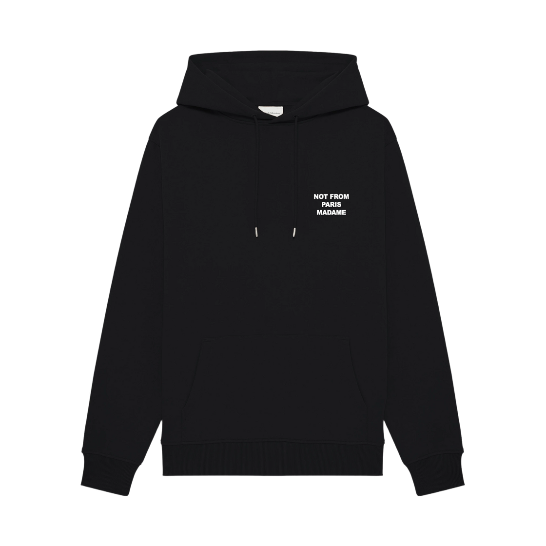 HO162-CO127-BL Drole de Monsieur La Hoodie Slogan Black