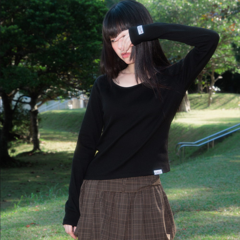 로제프란츠 에센셜 로즈 라벨 롱슬리브 블랙(Rosefrantz Essential Rose Label Long Sleeve [Black]) - 5