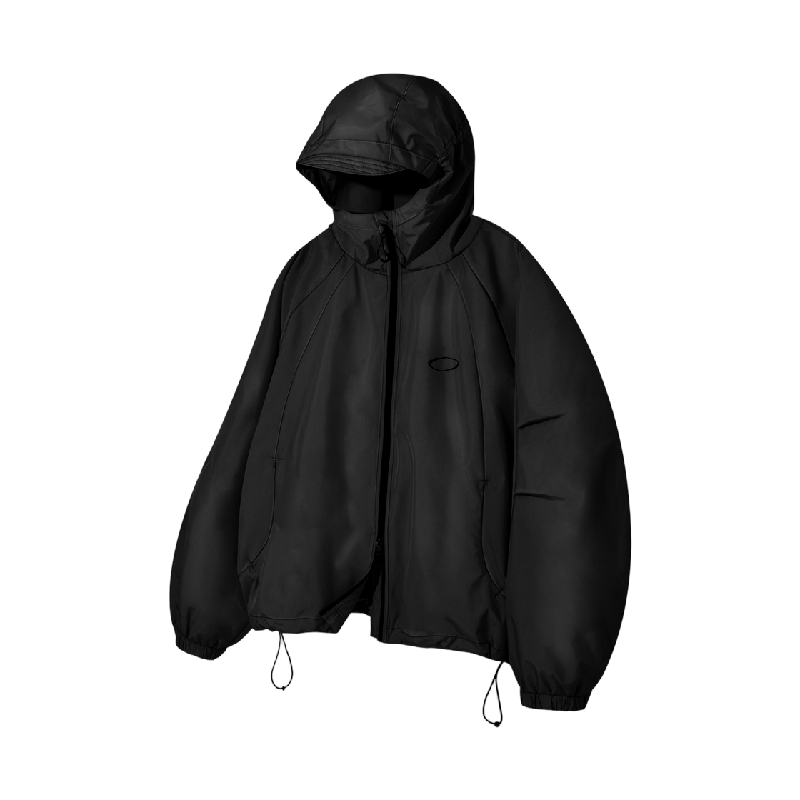 디미트리블랙 발라클라바 슬래쉬 후드 집업 윈드브레이커 블랙(Dimitri Black Balaclava Slash Hooded Zip Up Windbreaker Black)