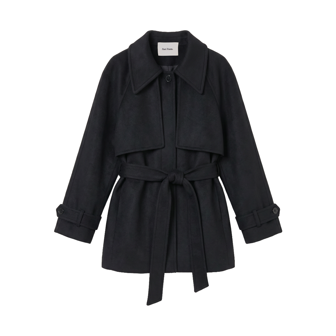로제프란츠 울 리치 하프 코트 블랙(Rosefrantz Wool Rich Half Coat [Black])