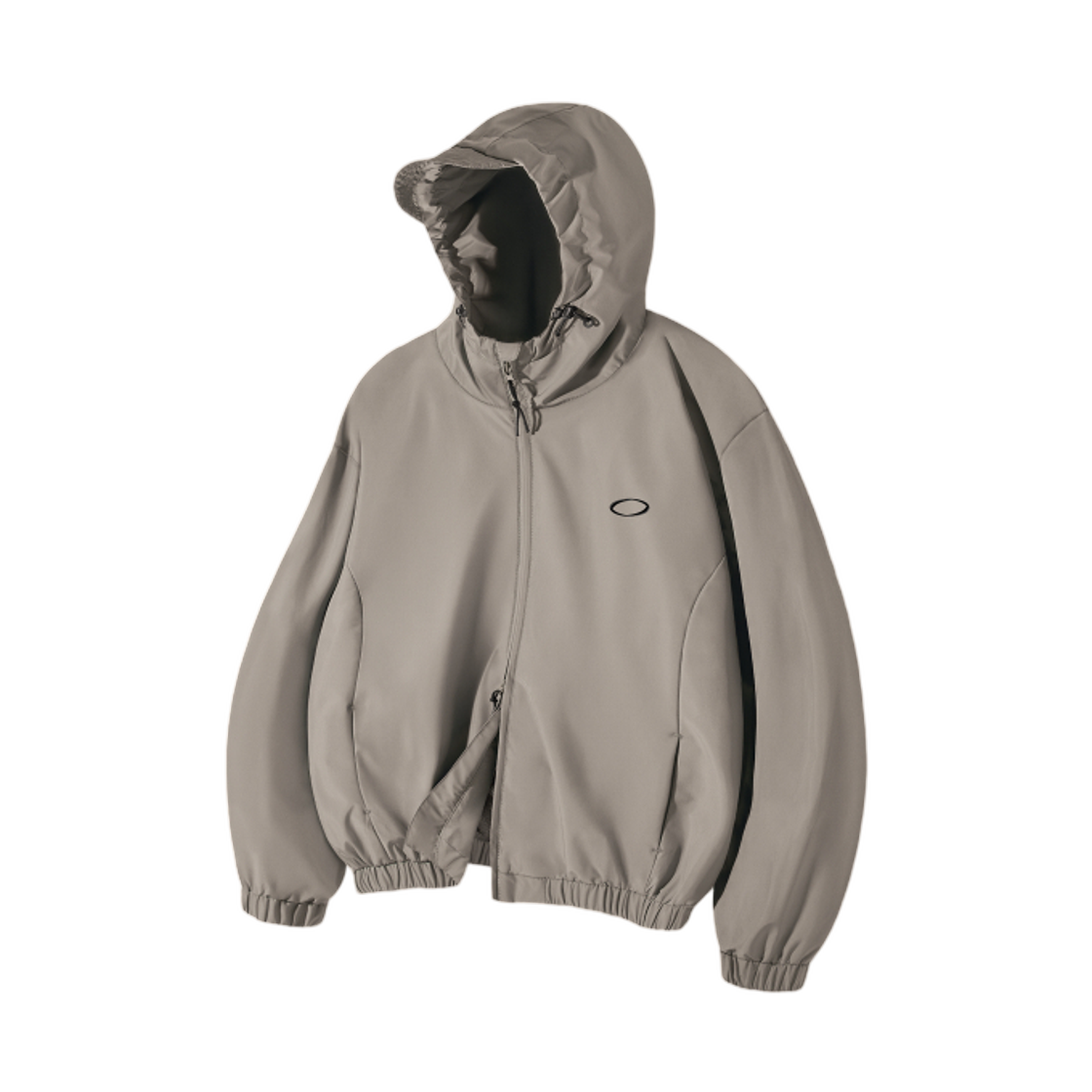 디미트리블랙 VLAD 투웨이 미니멀 로고 후드 윈드브레이커 애쉬 그레이(Dimitri Black VLAD 2Way Minimal Logo Hooded Windbreaker Ash Grey)