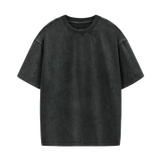 Dimitri Black Everyone's Single Stitch Short Sleeve T-Shirt Coolmax Fabric Pigment Charcoal