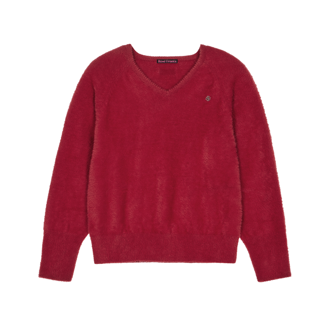로제프란츠 퍼 브이넥 니트 레드(Rosefrantz Fur V-neck Knit [Red])