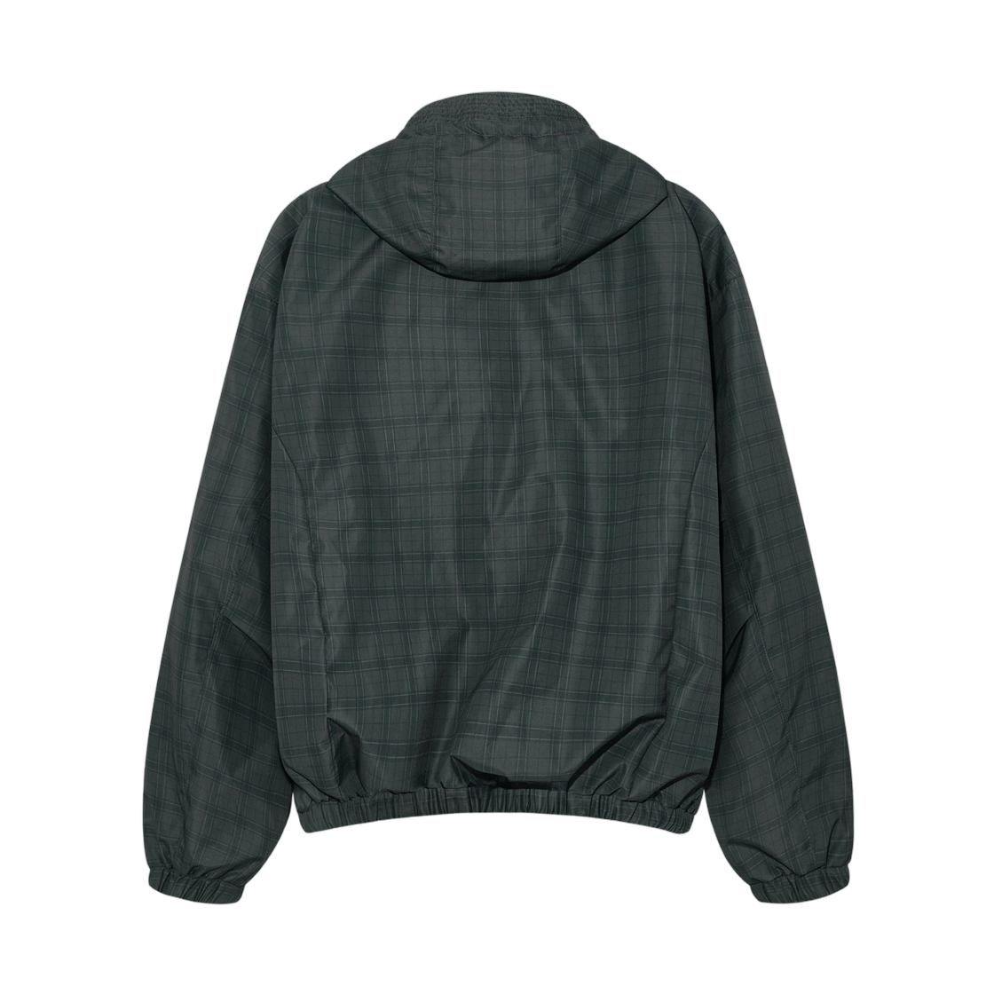 디미트리블랙 투웨이 에센셜 체크 후드 윈드브레이커 그린(Dimitri Black 2Way Essential Check Hooded Windbreaker Green) - 2