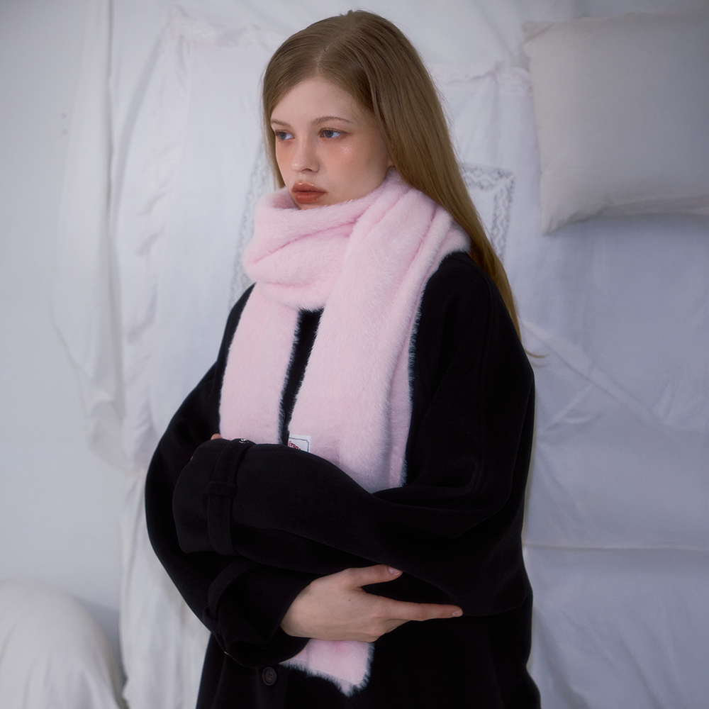 로제프란츠 코지 퍼 머플러 핑크(Rosefrantz Cozy Fur Muffler [Pink]) - 4
