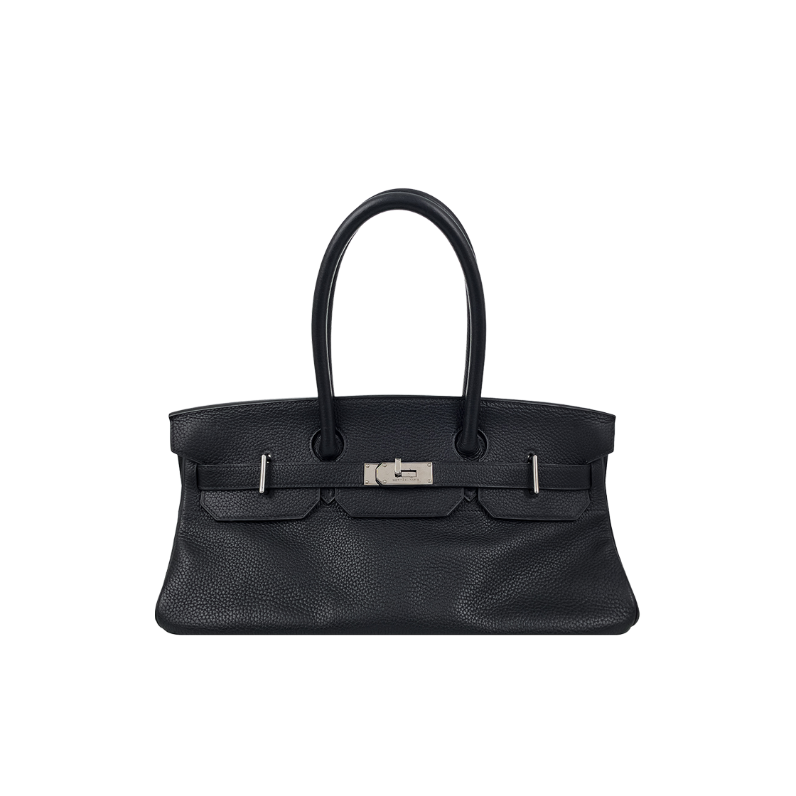에르메스 숄더 벌킨42 블랙 은장 (6HH0219)(Hermes Birkin 42 Shoulder Bag in Black Silver Hardware)