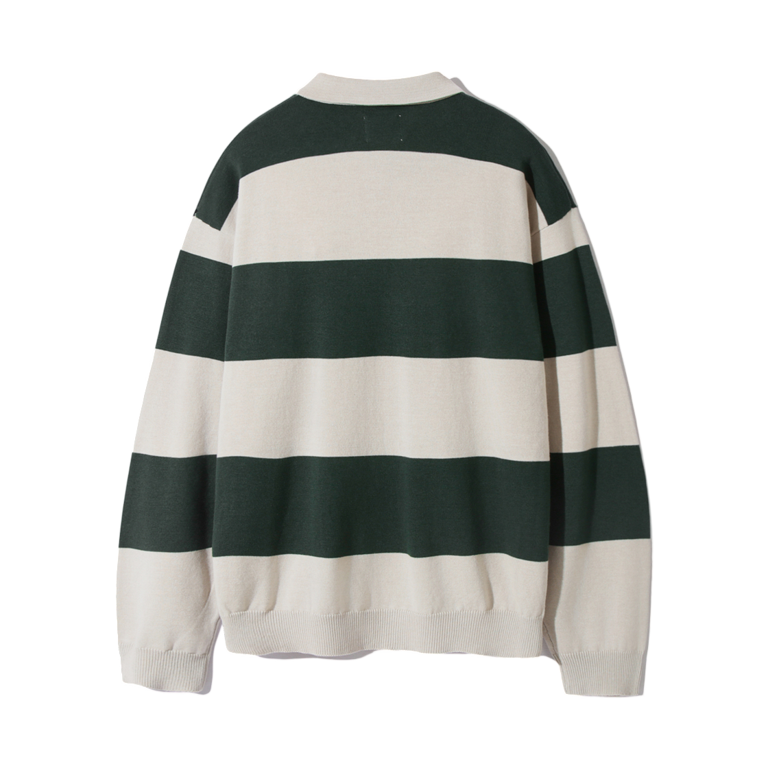 디미트리블랙 ASI 스트라이프 럭비 롱슬리브 니트 티셔츠 그린(Dimitri Black ASI Stripe Rugby Long Sleeve Knit T-Shirt Green) - 2