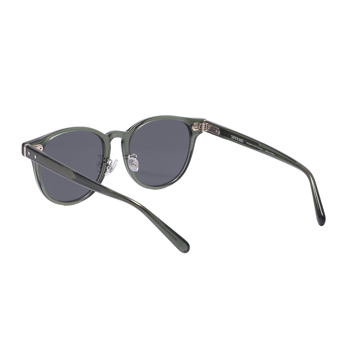 알로아이웨어 [SILVERBITE] SBS1602 1313G 아세테이트 라운드 카키 선글라스(ALO EYEWEAR [SILVERBITE] SBS1602 1313G Acetate Round Khaki Sunglasses) - 3