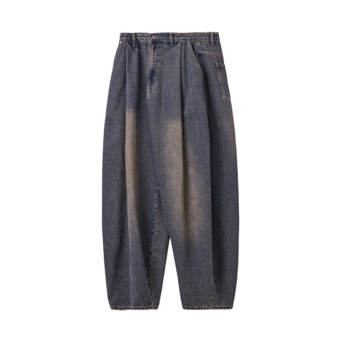 디미트리블랙 ASI 에센셜 커브드 벌룬 데님 팬츠 옐로우 워싱(Dimitri Black ASI Essential Curved Balloon Denim Pants Yellow Washing) - 1