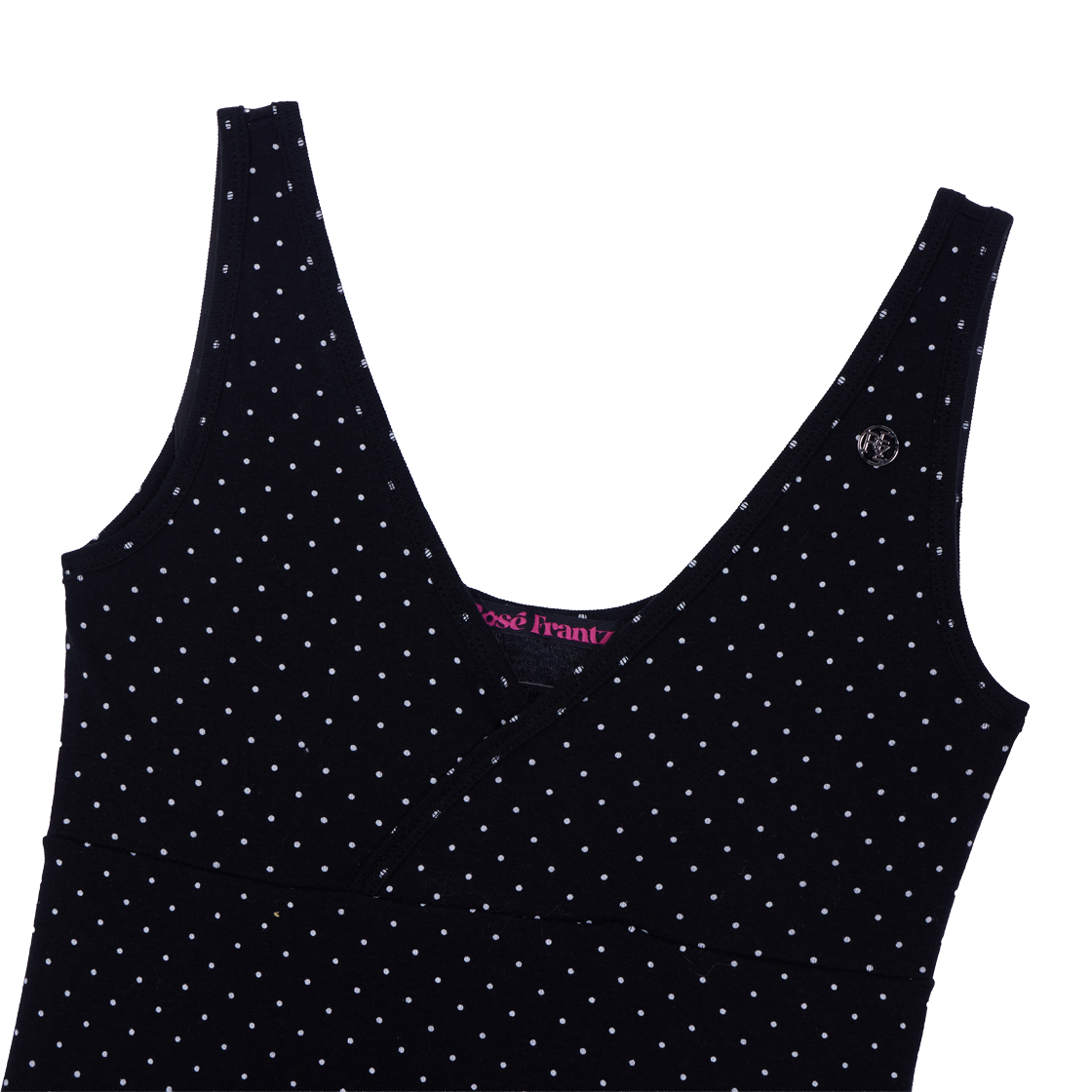 로제프란츠 도트 브이넥 레이어드 슬리브리스 블랙(Rosefrantz Dot V-neck Layered Sleeveless [Black]) - 2