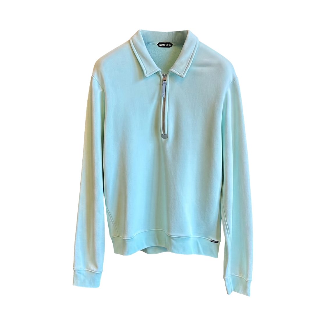 톰포드 하프 집 칼라 스웨트셔츠 민트(Tom Ford Half Zip Collar Sweatshirt Mint)