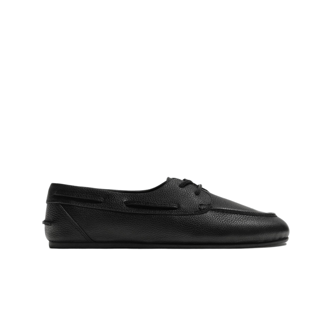 자라 레더 데크 슈즈 블랙(Zara Leather Deck Shoes Black)