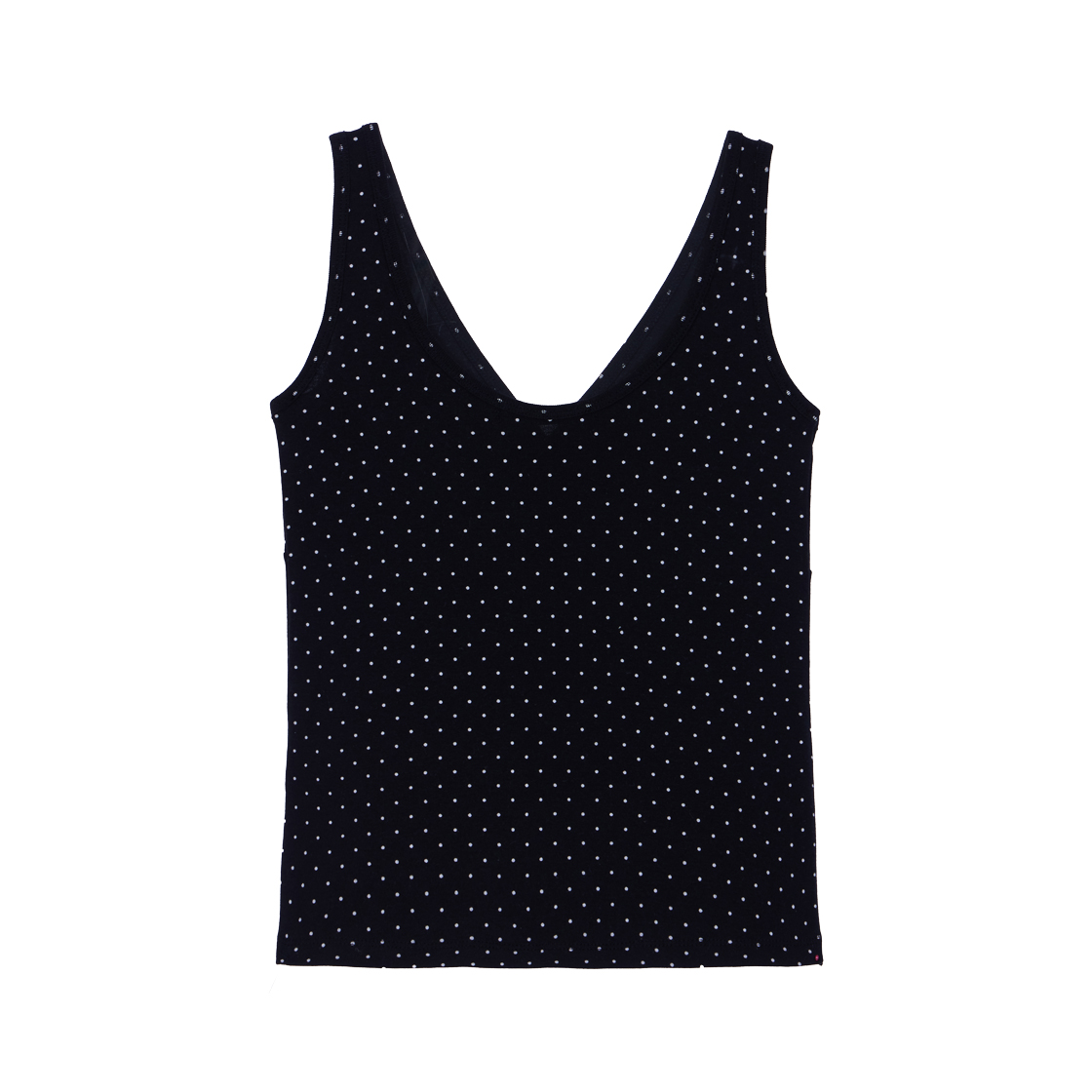 로제프란츠 도트 브이넥 레이어드 슬리브리스 블랙(Rosefrantz Dot V-neck Layered Sleeveless [Black]) - 3