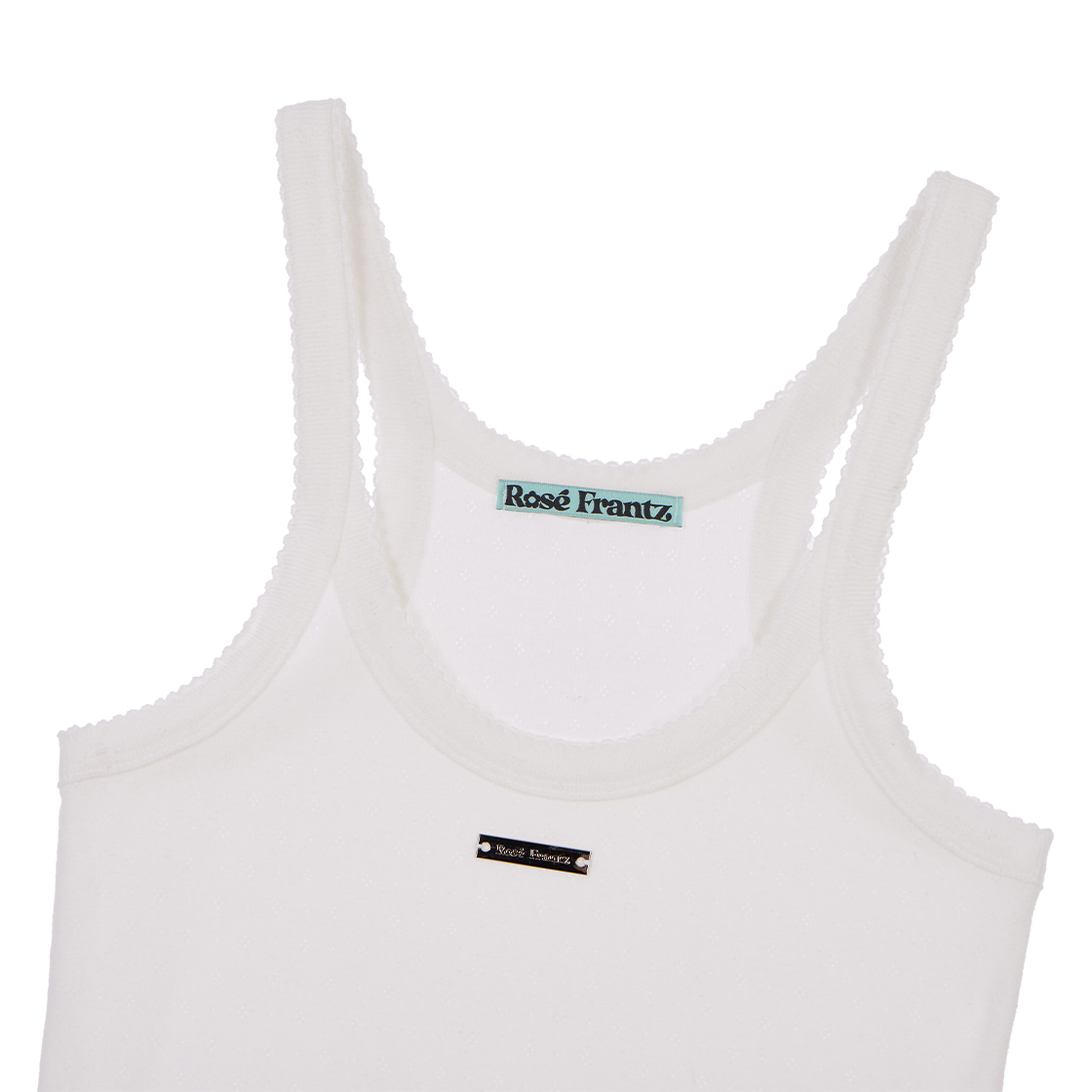 로제프란츠 소프트 펀칭 레이스 슬리브리스 아이보리(Rosefrantz Soft Punching Lace Sleeveless [Ivory]) - 2