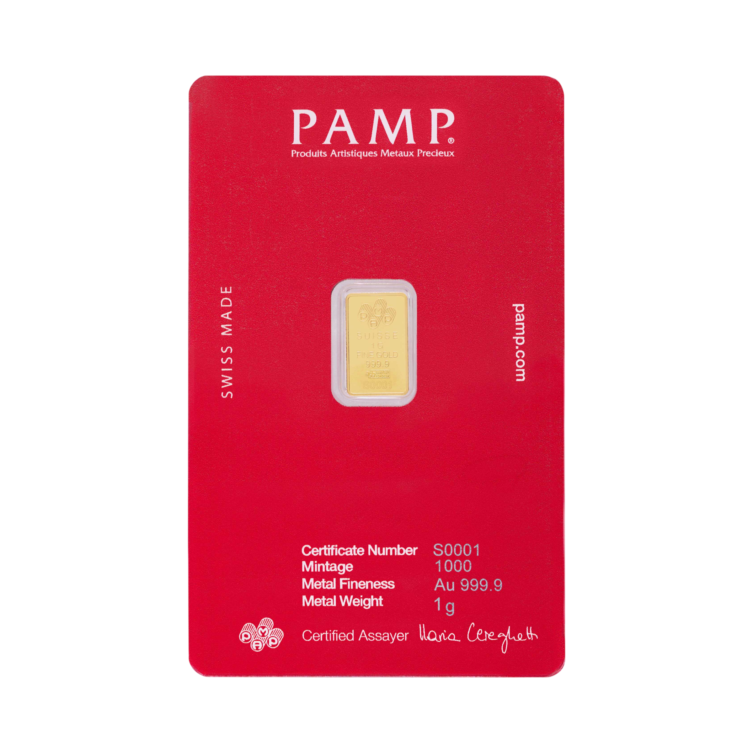 슈프림 x 팜프 스위스 골드바 1g 레드 - 26SS(Supreme x PAMP Suisse Gold Bar 1g Red - 26SS) - 1