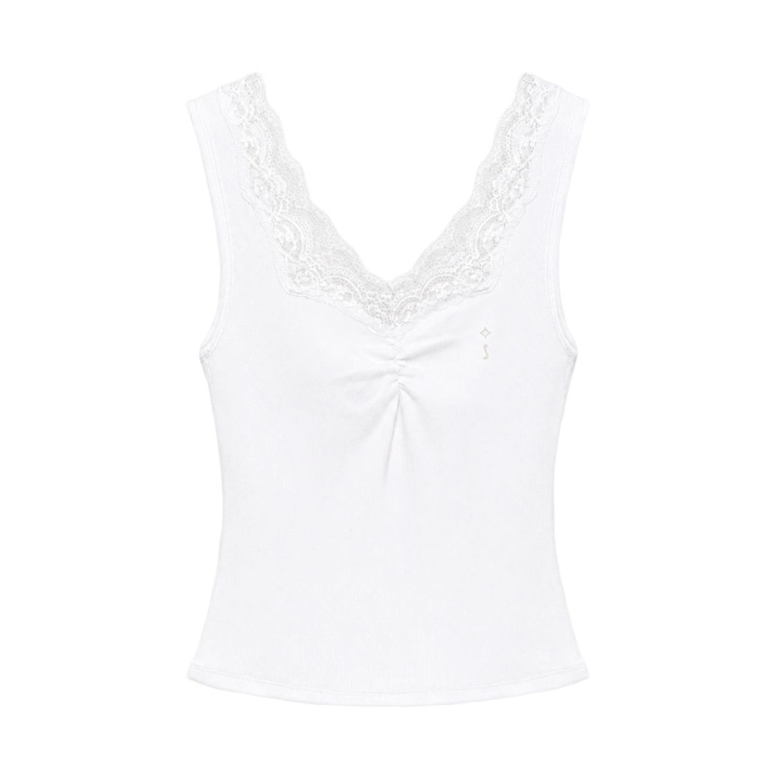 준수이 엔티티 01-01 레이스 슬리브리스 화이트(JUNSUI ENT 01-01 Lace Sleeveless White)